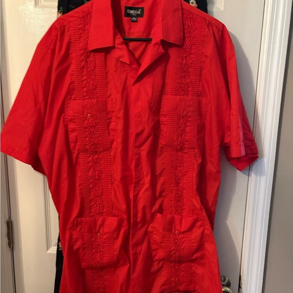 Omega Red Short Sleeve Shirt - Picture 1 of 3